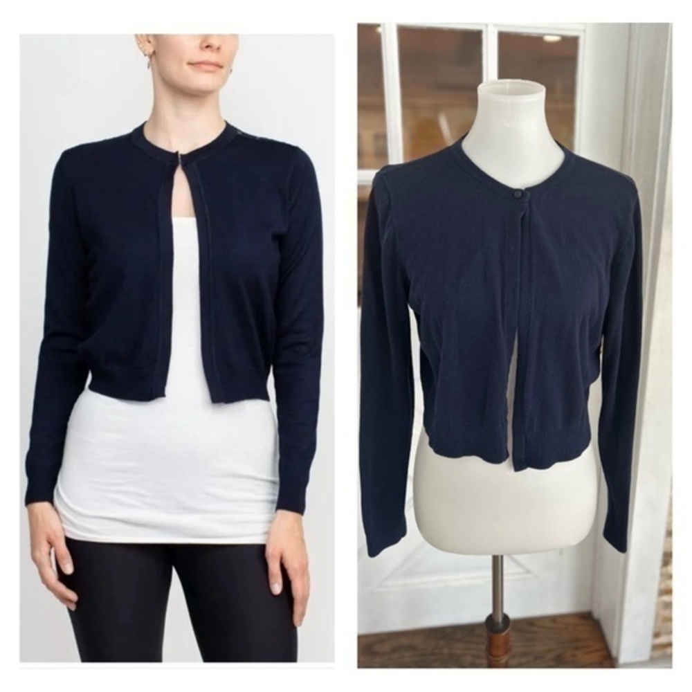 Chaps open front top button closure long sleeve c… - image 1